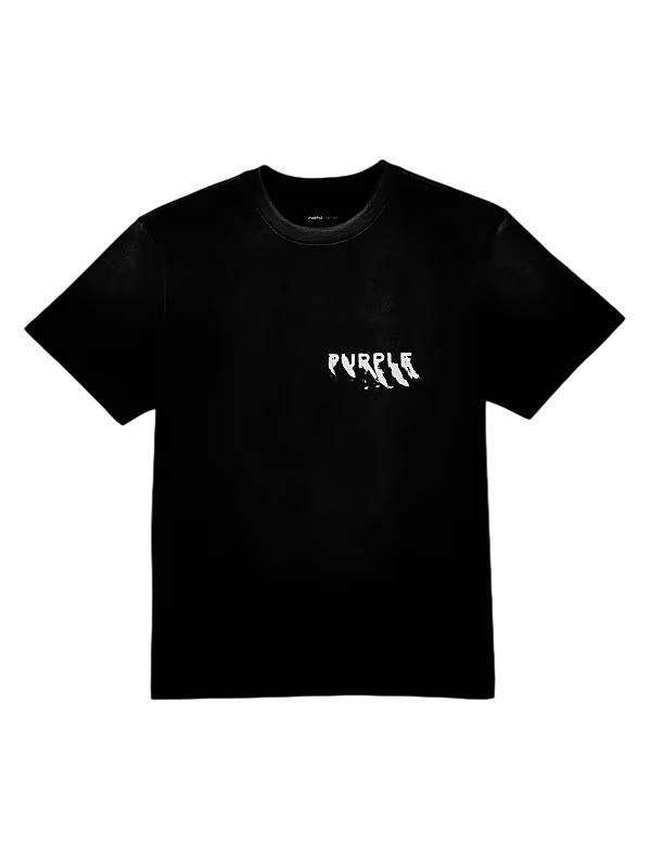 PURPLE BRAND MELTING LOGO GRAPHIC TEE