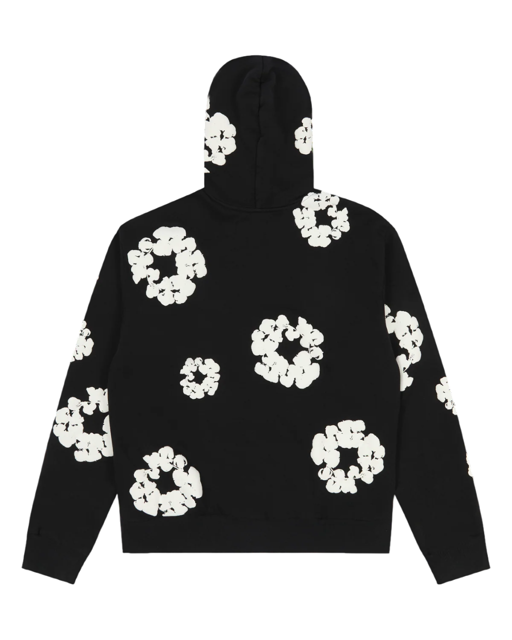 DENIM TEARS COTTON WREATH ZIP HOODIE BLACK