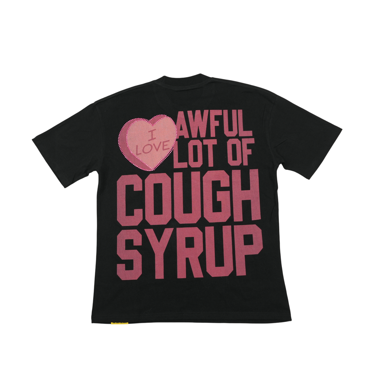 THATS AN AWFUL LOT OF COUGH SYRUP CUPID RHINESTONE SHIRT