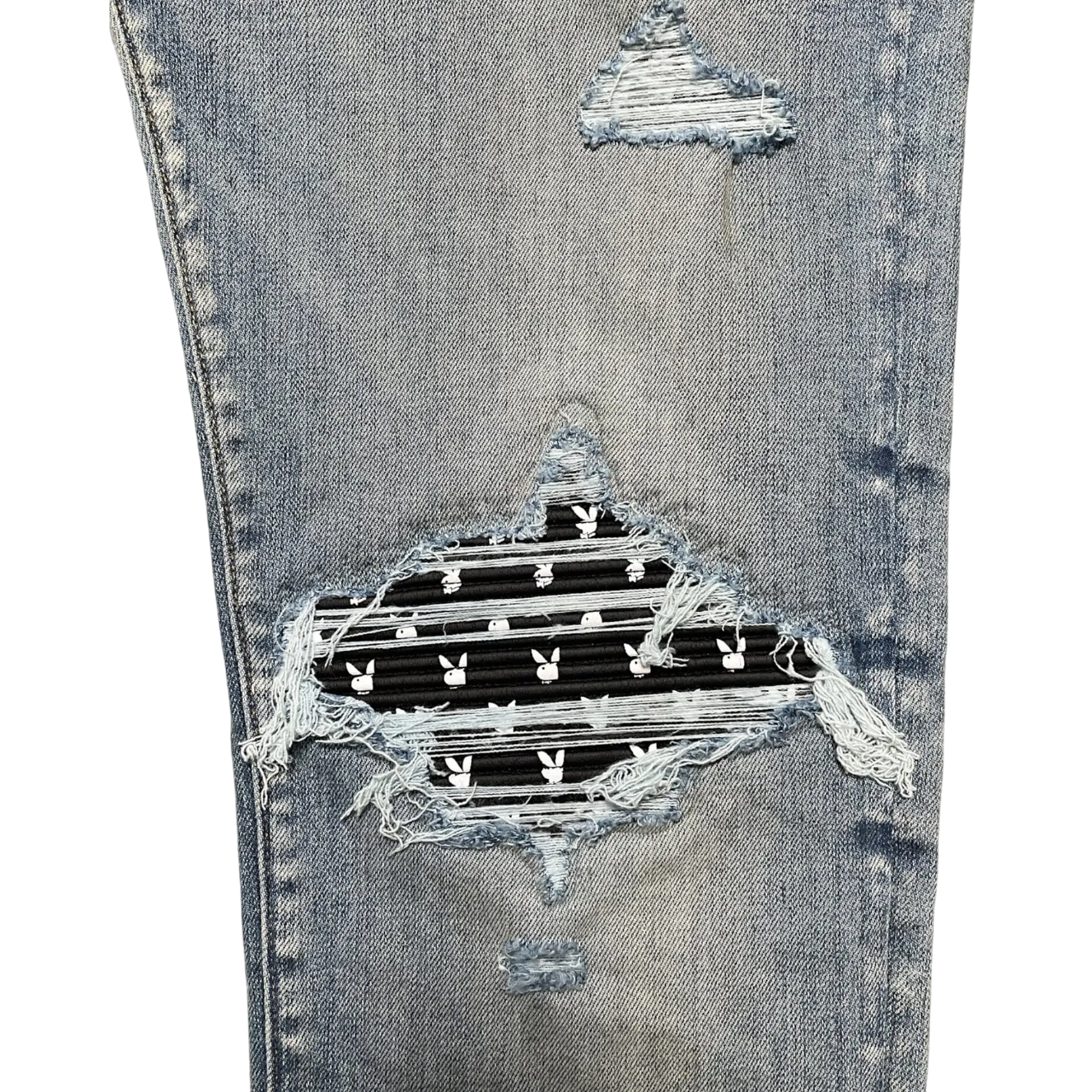AMIRI MX1 PLAYBOY CLAY INDIGO JEANS