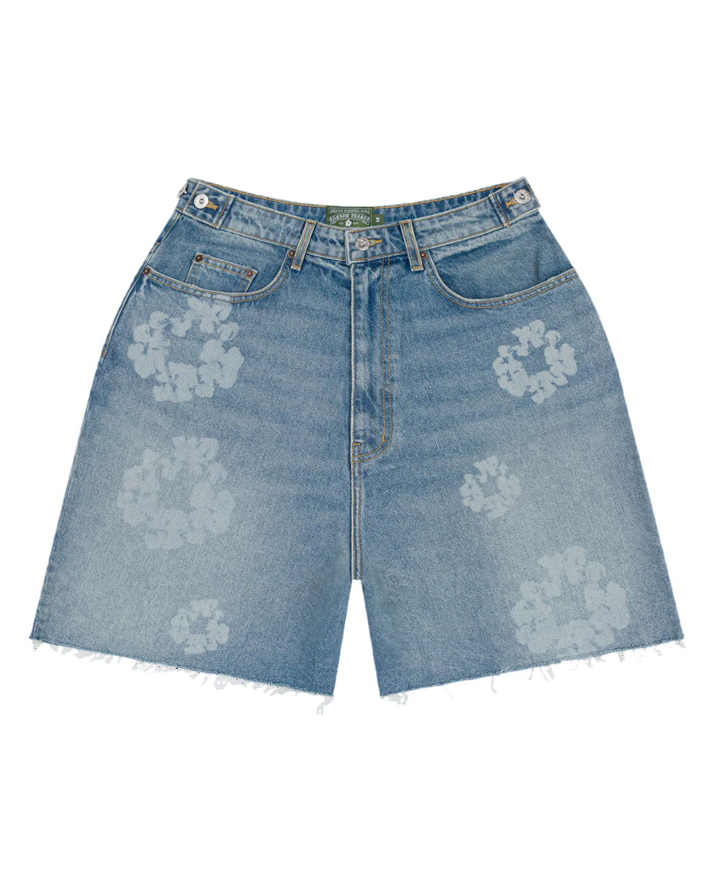 DENIM TEARS LASER WREATH DENIM SHORTS