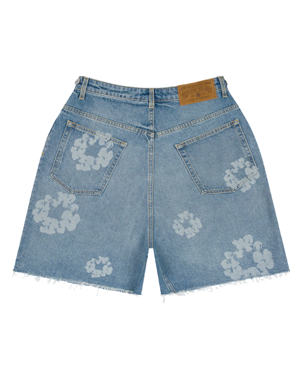 DENIM TEARS LASER WREATH DENIM SHORTS