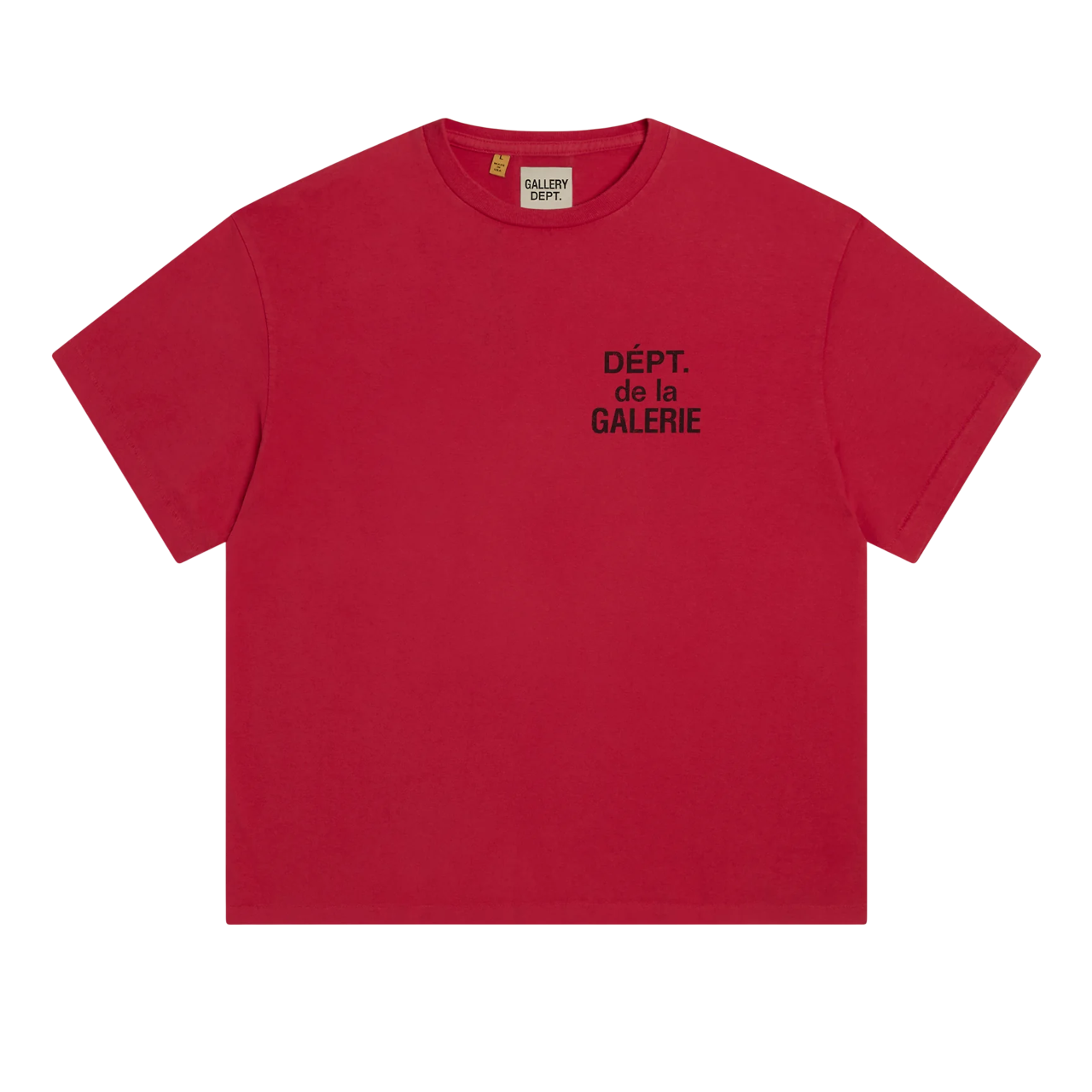 GALLERY DEPT RED/BLACK FRENCH LOGO TEE
