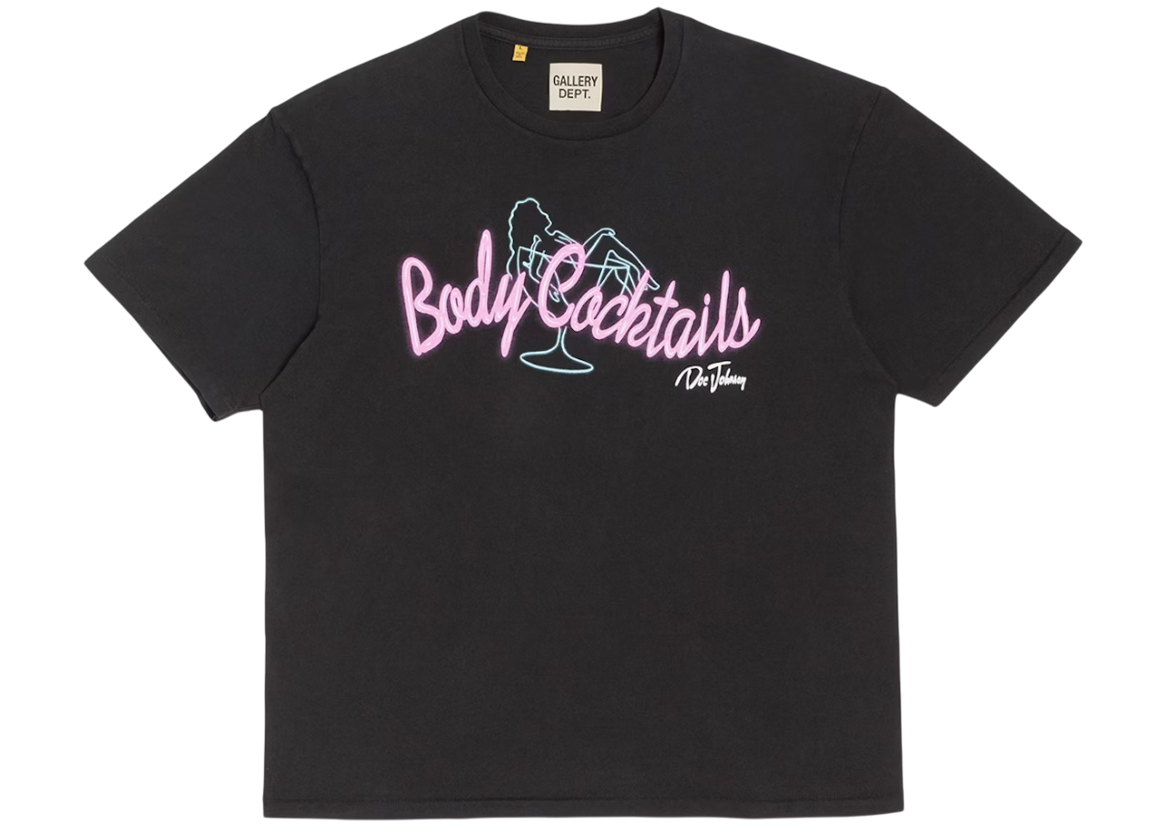 GALLERY DEPT BODY COCKTAILS T-SHIRT BLACK