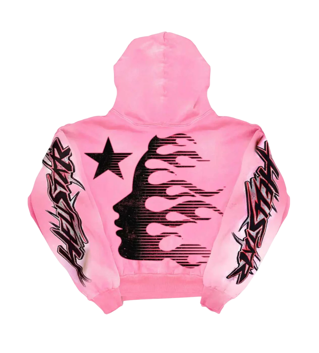 HELLSTAR BRAINWASHED HOODIE PINK