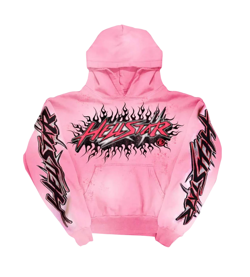 HELLSTAR BRAINWASHED HOODIE PINK