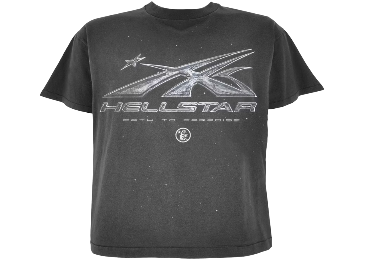 HELLSTAR CHROME LOGO T-SHIRT BLACK
