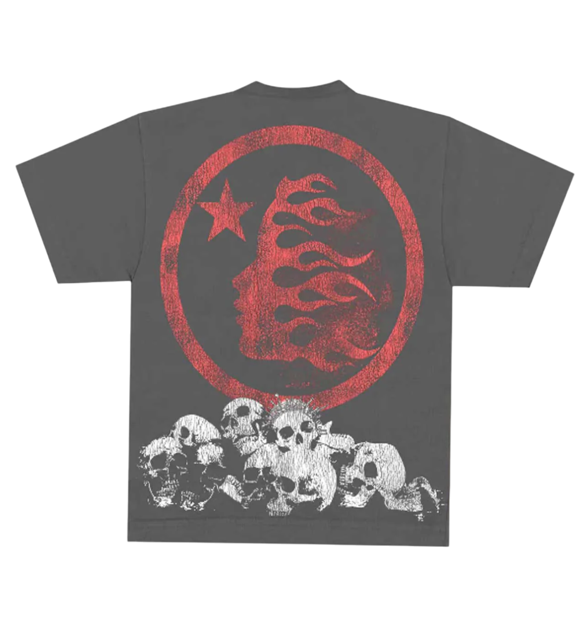 HELLSTAR STUDIOS CROWNED SKULL RHINESTONE T-SHIRT BLACK