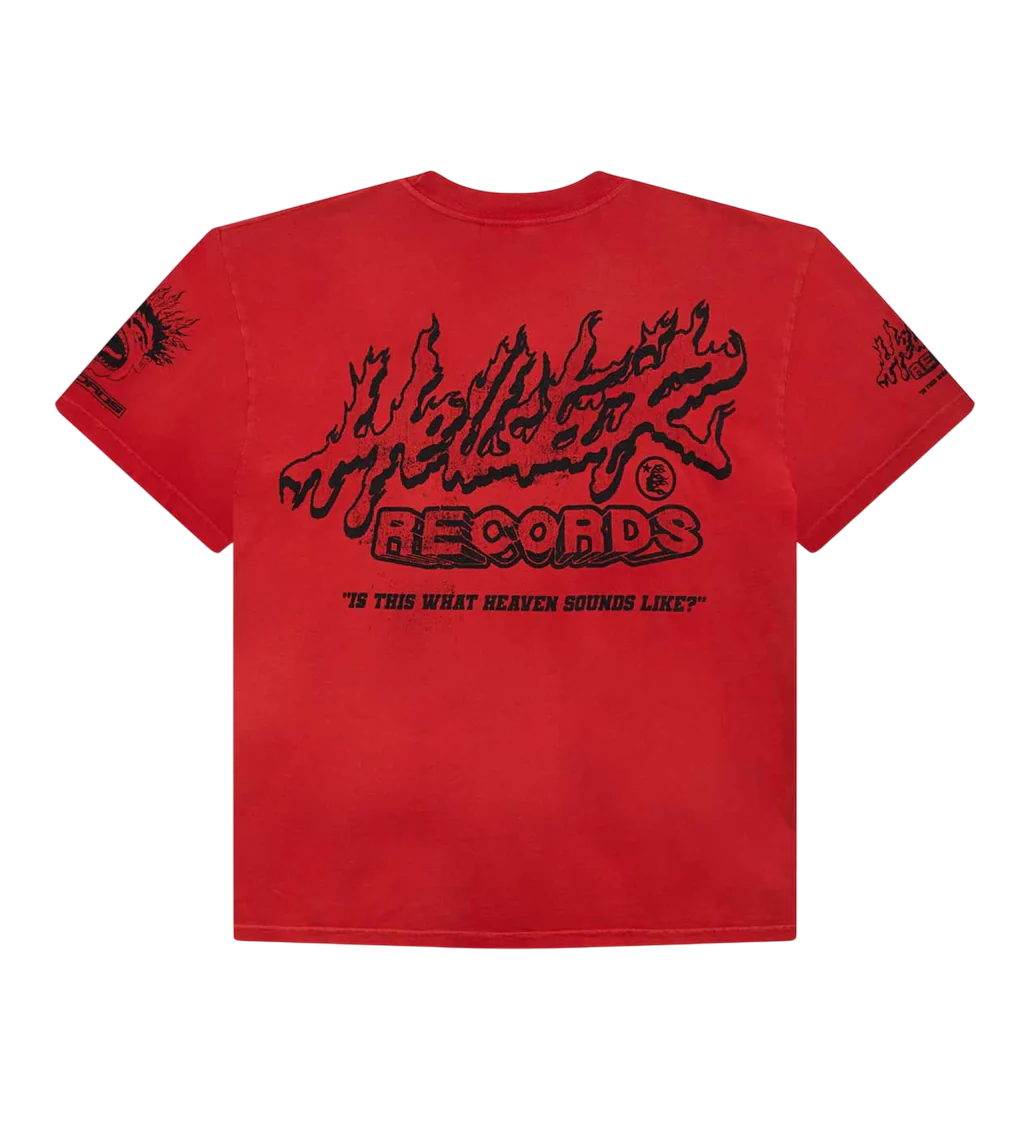 HELLSTAR RECORDS TEE RED