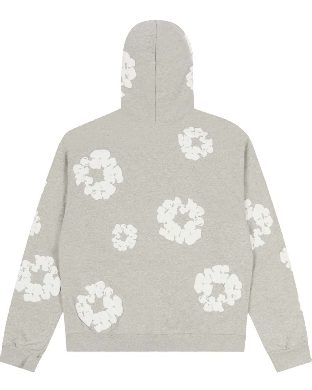 DENIM TEARS COTTON WREATH ZIP HOODIE GREY