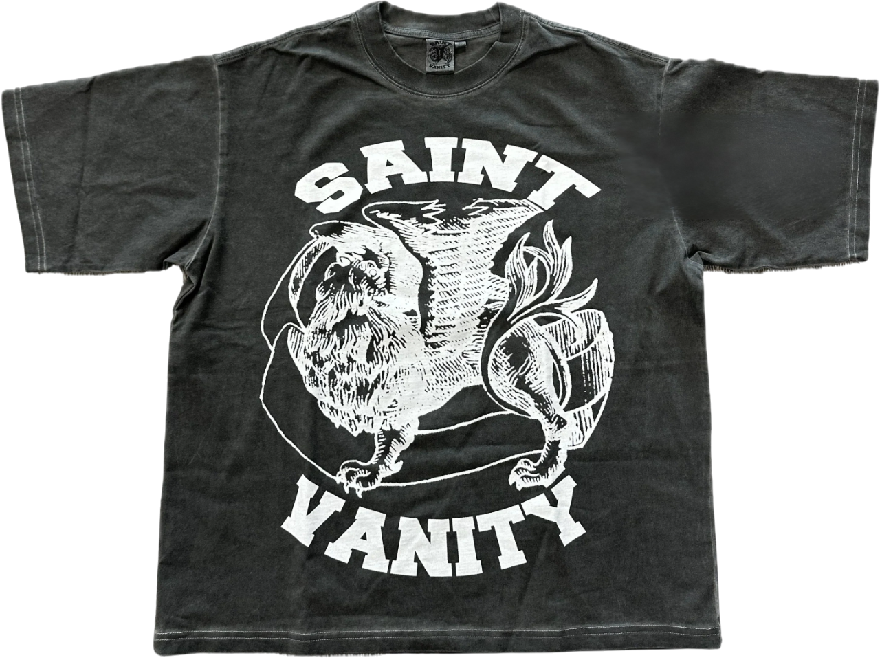 SAINT VANITY GRIFFIN TEE GREY