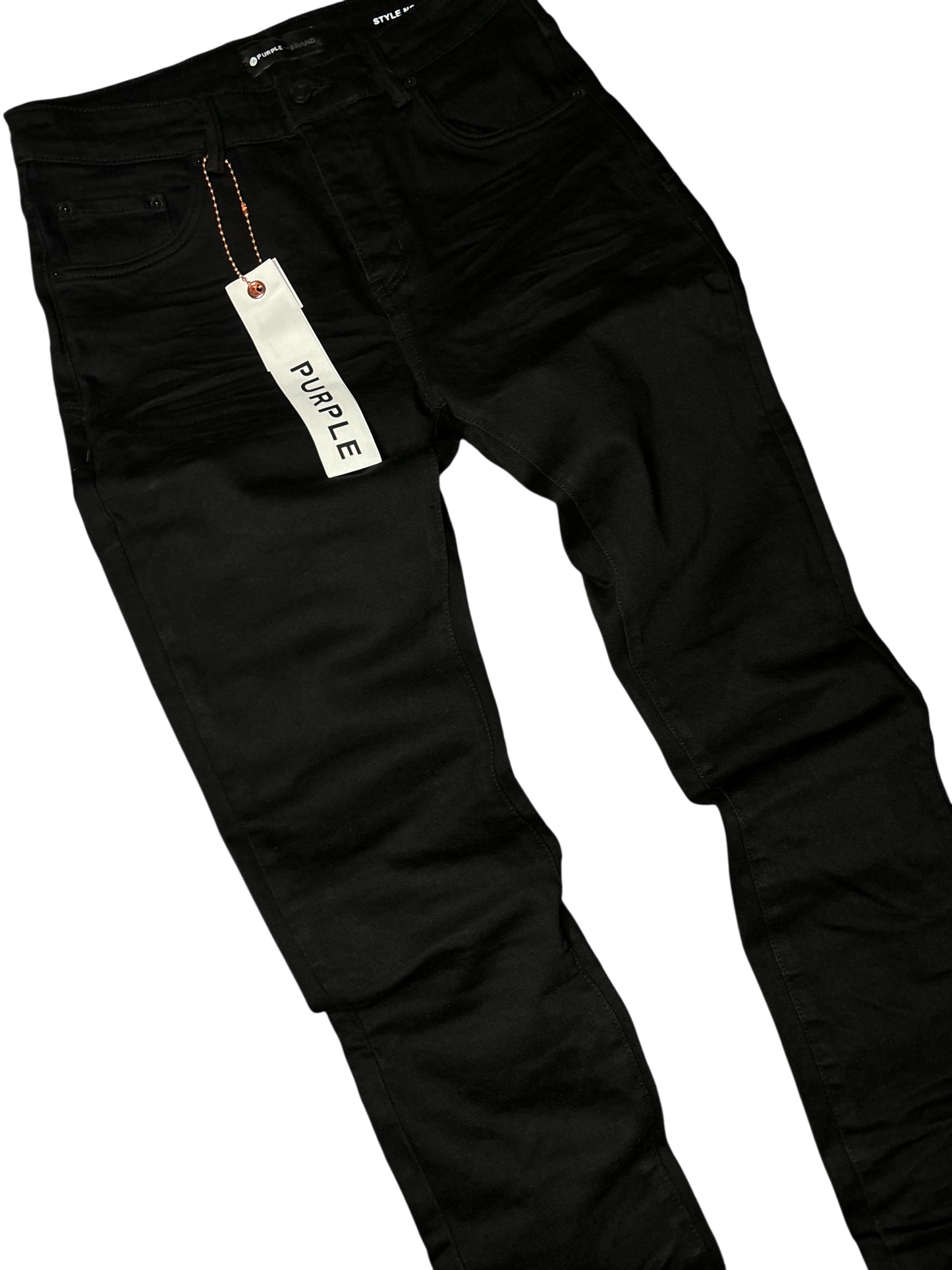 PURPLE BRAND P001 BLACK RAW JEANS