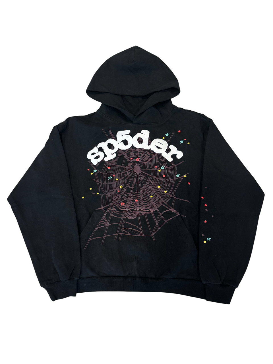 SP5DER LOGO HOODIE BLACK