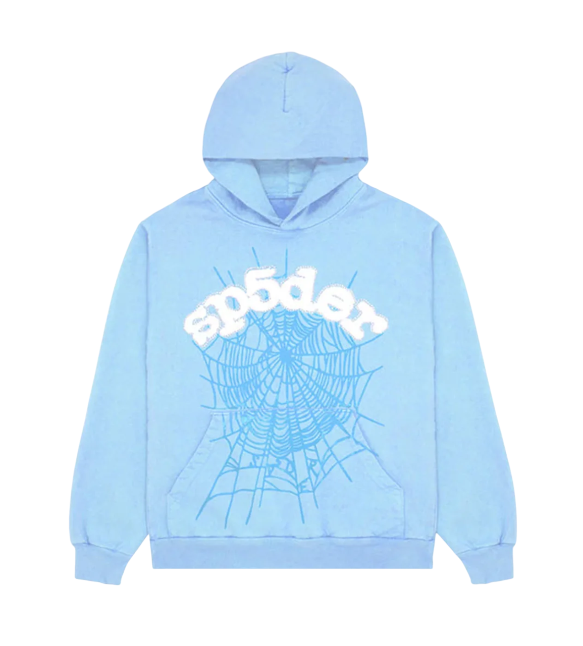 SP5DER RHINESTONE HOODIE SKY BLUE