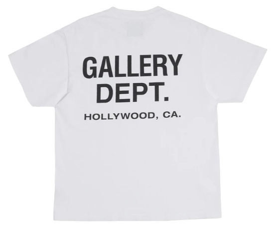 GALLERY DEPT. SOUVENIR T-SHIRT WHITE/BLACK