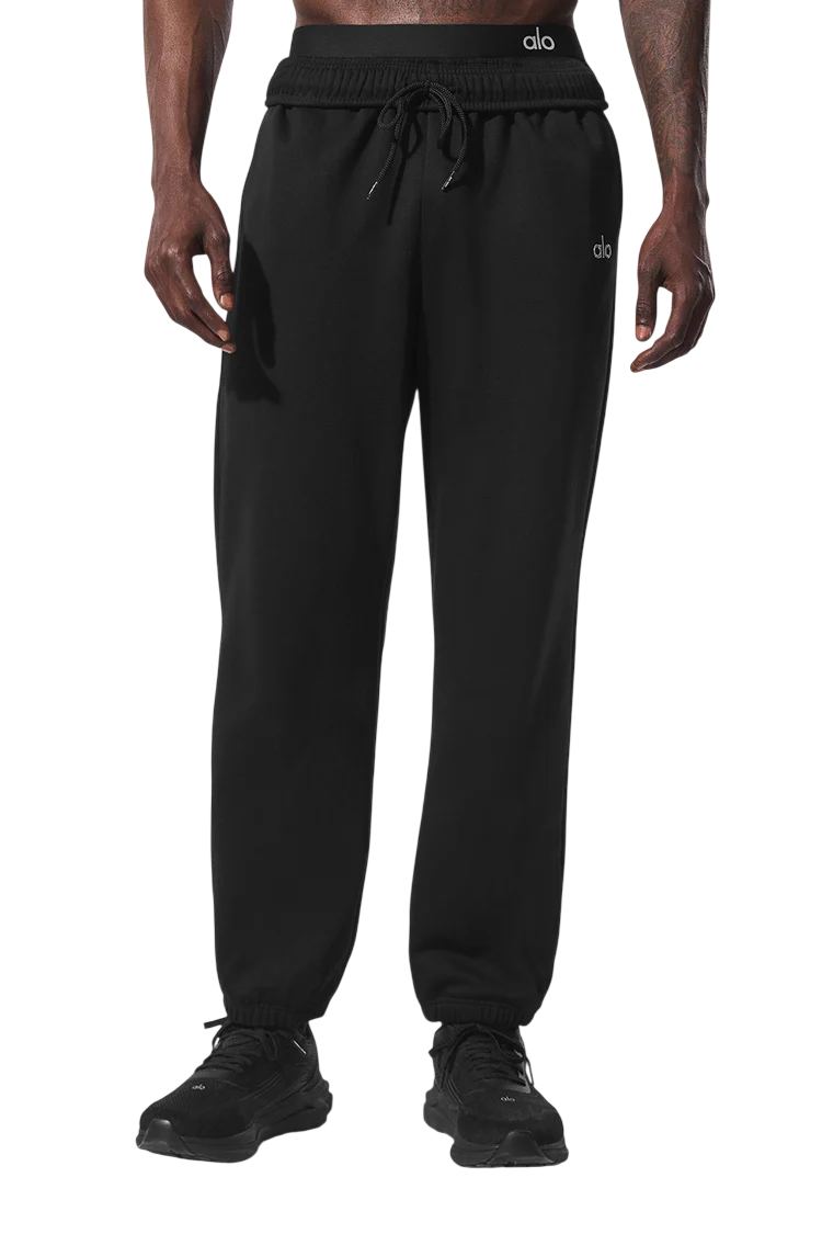 ALO YOGA ACCOLADE SWEATPANTS BLACK