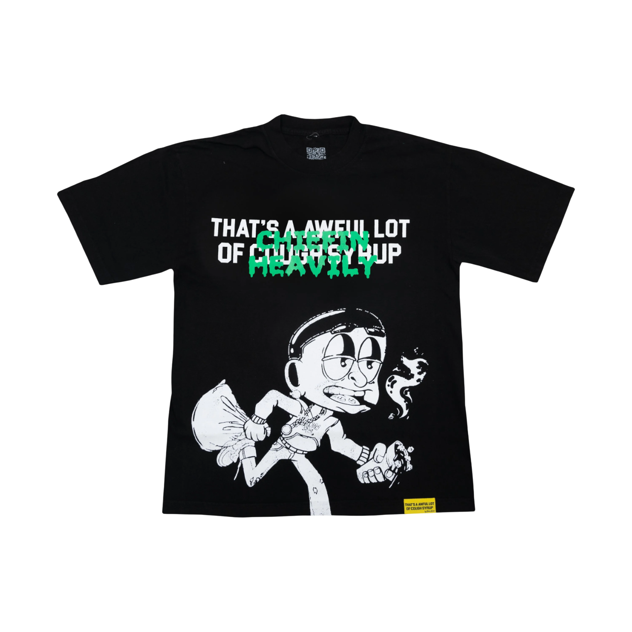 THATS AN AWFUL LOT OF COUGH SYRUP CHIEFIN HEAVILY SHIRT BLACK