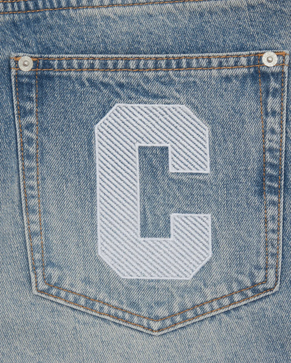 ICE CREAM RUNNING DOG DENIM SHORTS BLUE