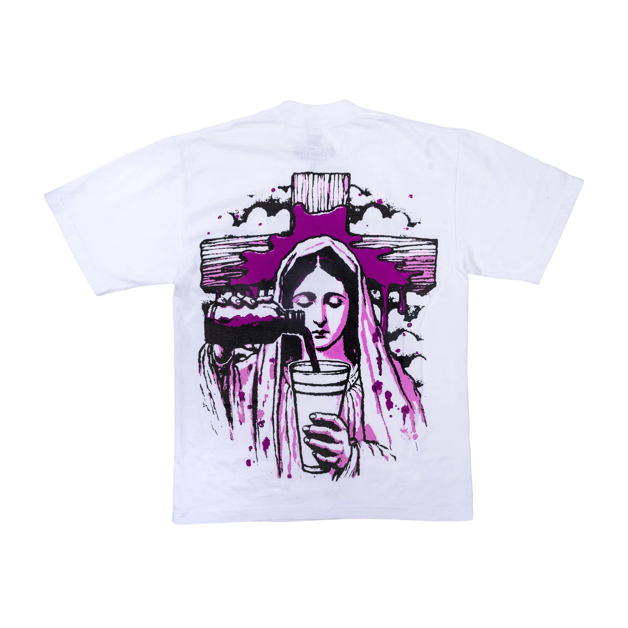 THATS AN AWFUL LOT OF COUGH SYRUP ROSARY T-SHIRT