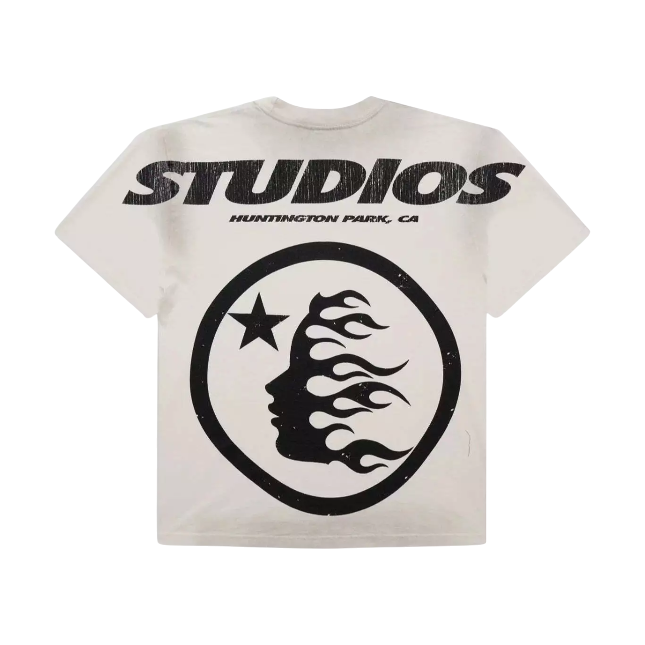 HELLSTAR CARTOON LOGO TEE WHITE/RED