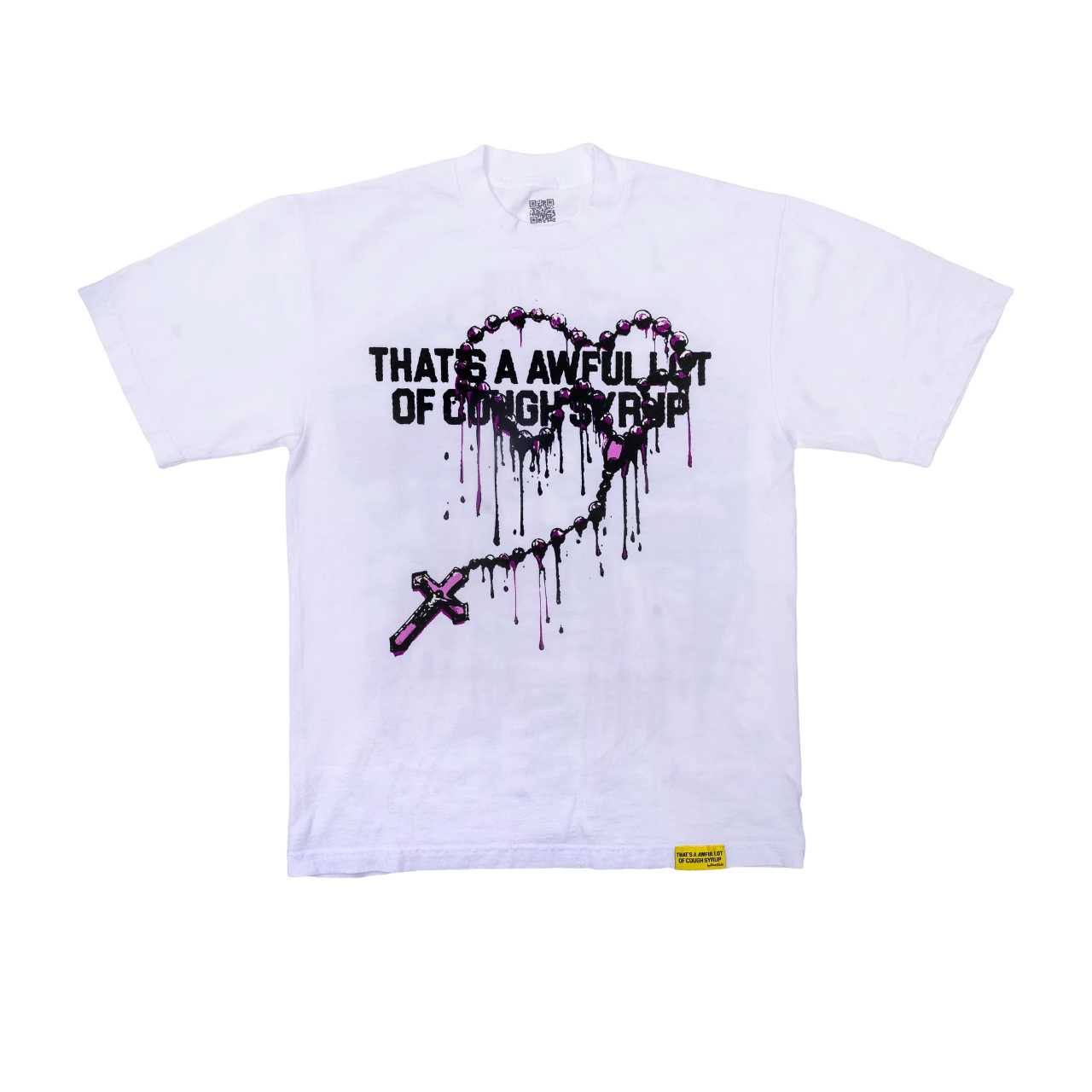 THATS AN AWFUL LOT OF COUGH SYRUP ROSARY T-SHIRT