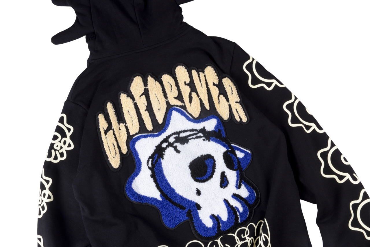 GLO GANG FOREVER BLACK HOODIE