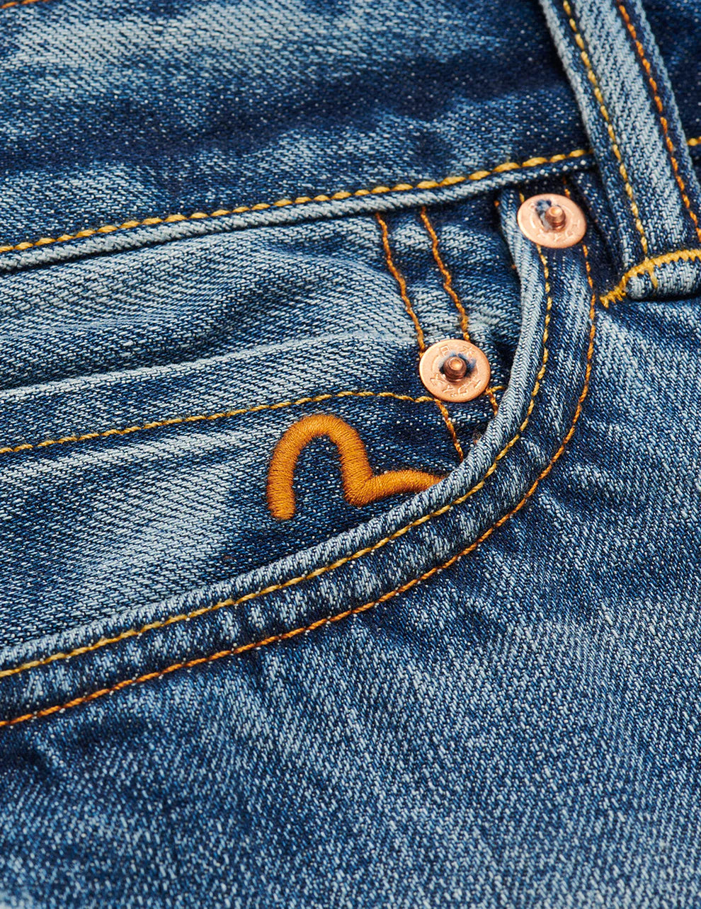 PALACE X EVISU DICE PRINT REGULAR STRAIGHT FIT JEANS