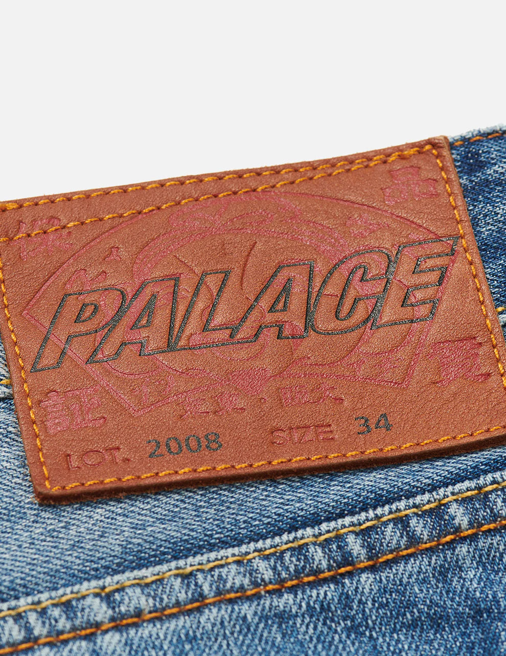 PALACE X EVISU DICE PRINT REGULAR STRAIGHT FIT JEANS