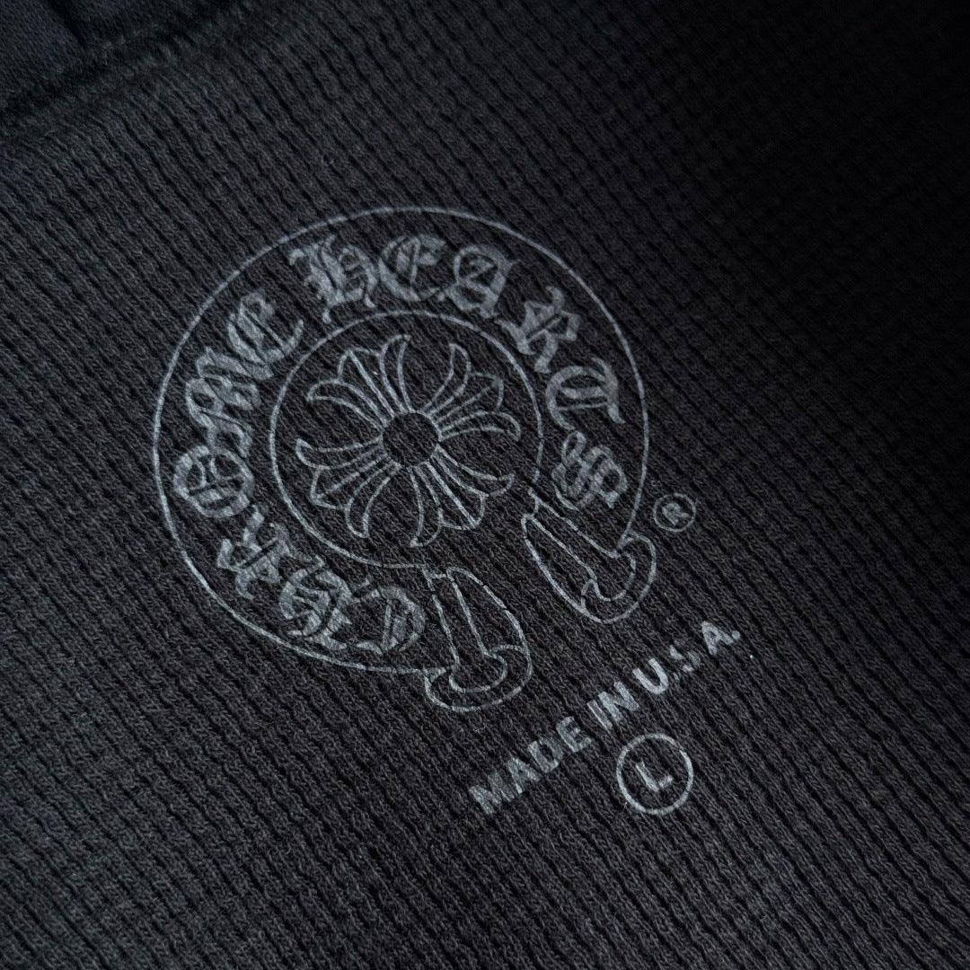 CHROME HEARTS BLACK/BLUE ZIPUP THERMAL HOODIE