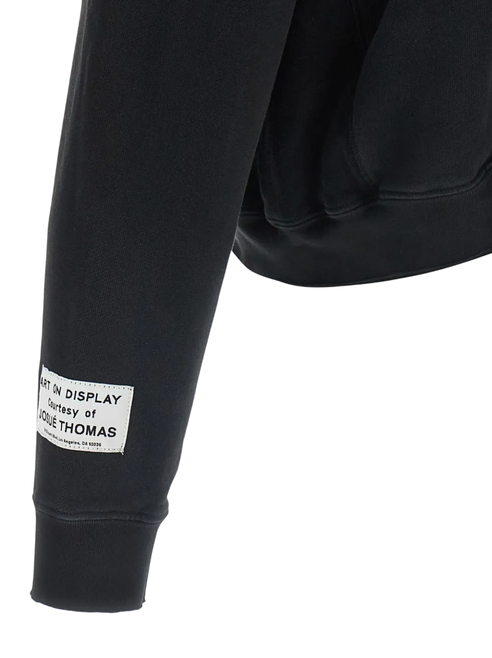 GALLERY DEPT FULL ZIP LOGO HOODIE BLACK