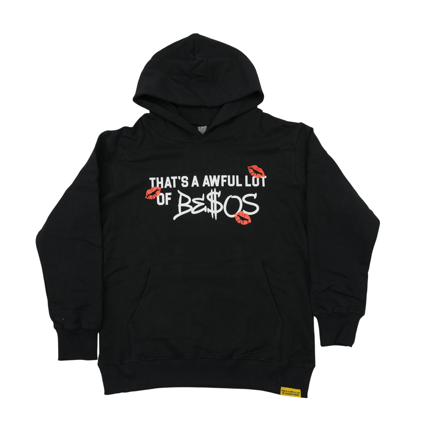 THATS AN AWFUL LOT OF BESOS HOODIE BLACK