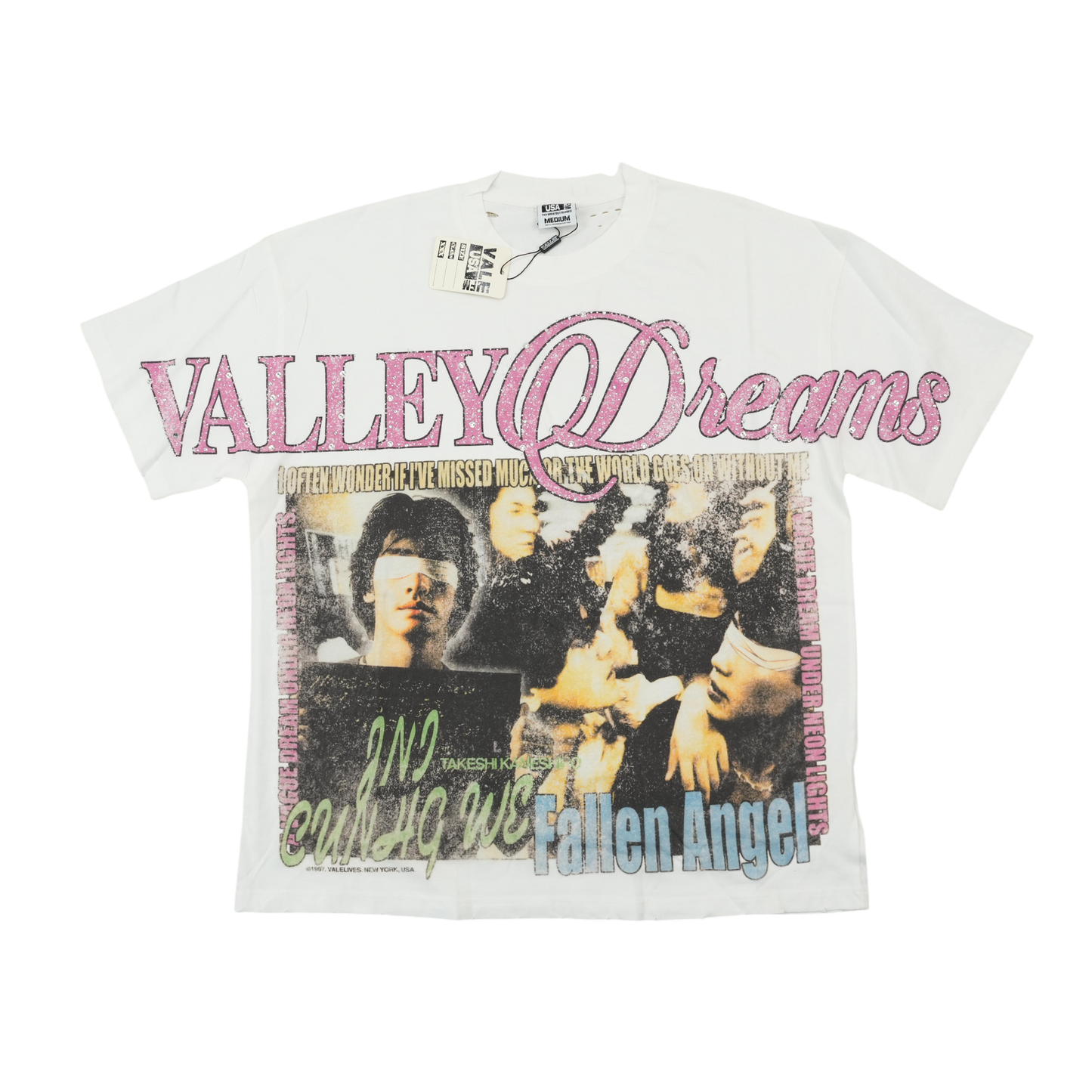 VALE FOREVER FALLEN BLING T-SHIRT WHITE