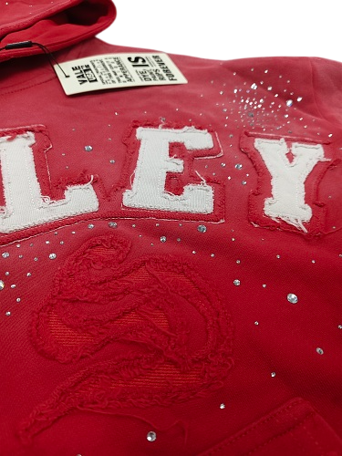 VALE FOREVER CLASSICO ZIPUP HOODIE RED RUBY