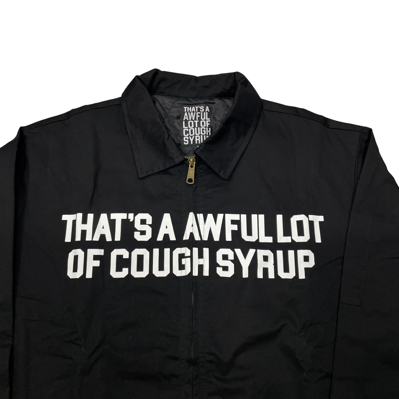 THATS AN AWFUL LOT OF COUGH SYRUP BLACK JACKET