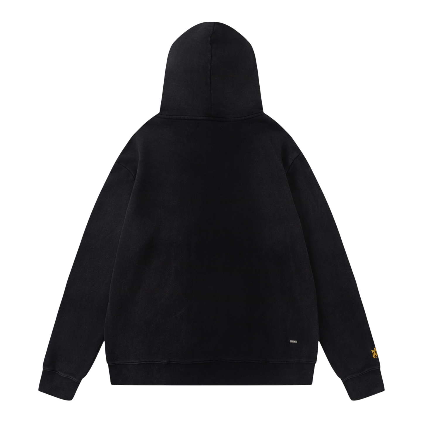 AMIRI BLACK & YELLOW TRACK PATCH HOODIE