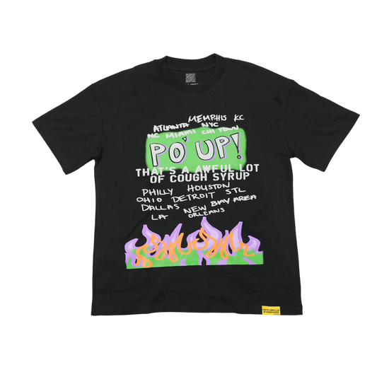 THATS AN AWFUL LOT OF COUGH SYRUP PO UP SHIRT BLACK