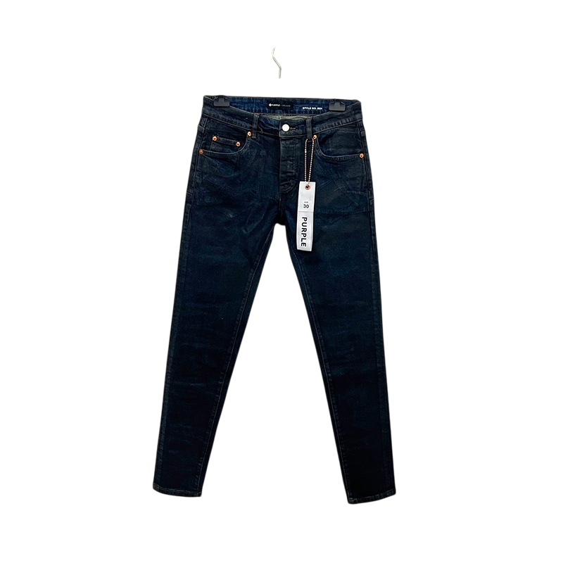 PURPLE BRAND BLUE WAX COATED JEANS P001