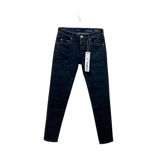 PURPLE BRAND BLUE WAX COATED JEANS P001