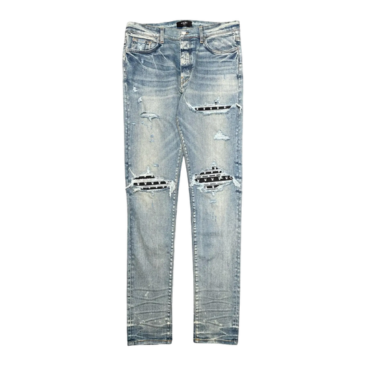 AMIRI MX1 PLAYBOY CLAY INDIGO JEANS