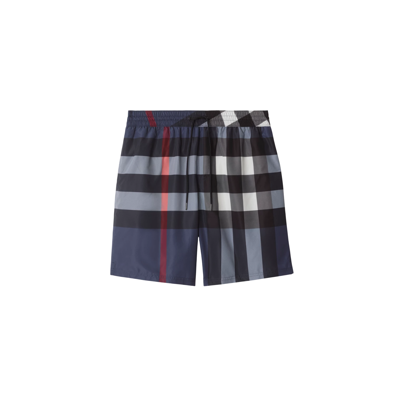 BURBERRY CHECK SWIM SHORTS BLUE