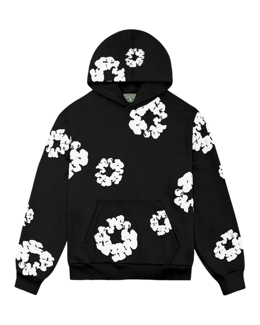 DENIM TEARS THE COTTON WREATH SWEATSHIRT BLACK