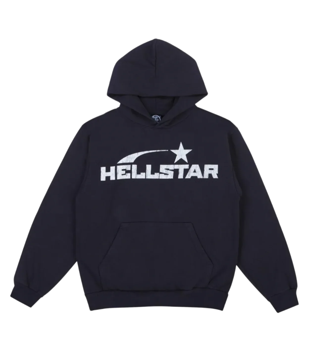 HELLSTAR STUDIO SBASIC LOGO HOODIE FADED BLACK