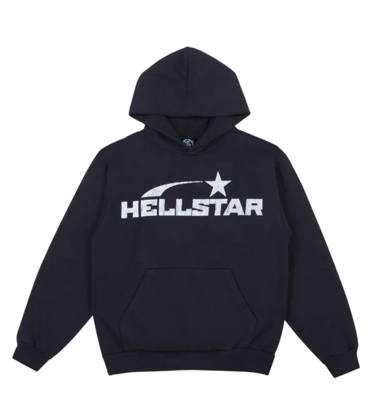 HELLSTAR STUDIO SBASIC LOGO HOODIE FADED BLACK