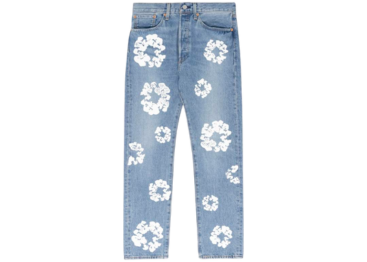 DENIM TEARS THE COTTON WREATH JEAN LIGHT WASH