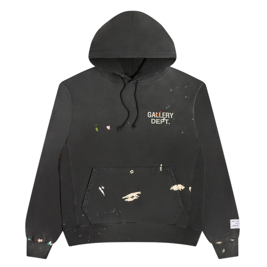 GALLERY DEPT PAINT LOGO HOODIE VINTAGE BLACK