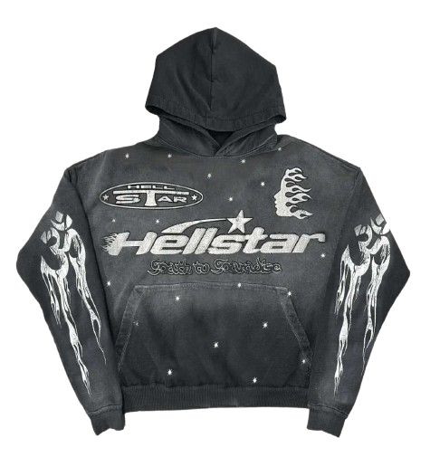 HELLSTAR RACER HOODIE FADED BLACK