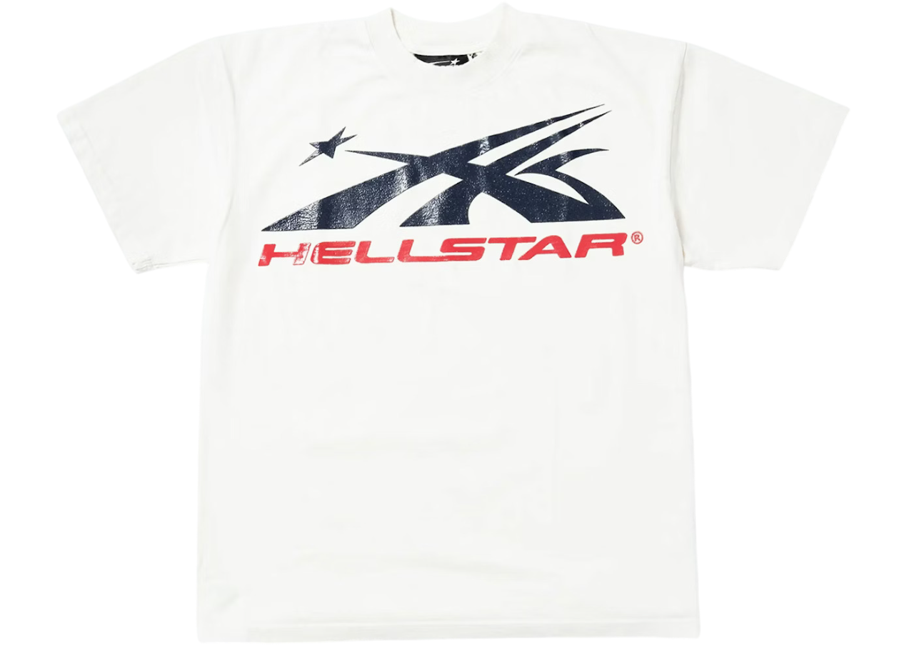 HELLSTAR SPORT LOGO GEL T-SHIRT WHITE/RED