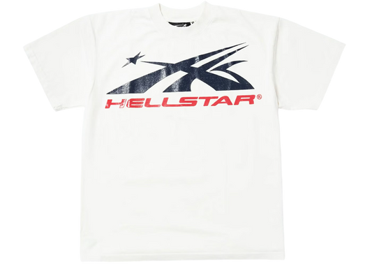 HELLSTAR SPORT LOGO GEL T-SHIRT WHITE/RED