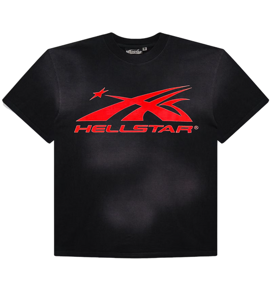 HELLSTAR SPORT LOGO GEL T-SHIRT BLACK/RED