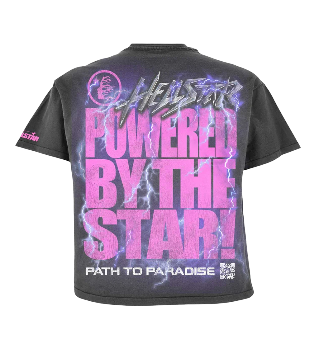 HELLSTAR STUDIOS BRAIN HELMET TEE FADED BLACK